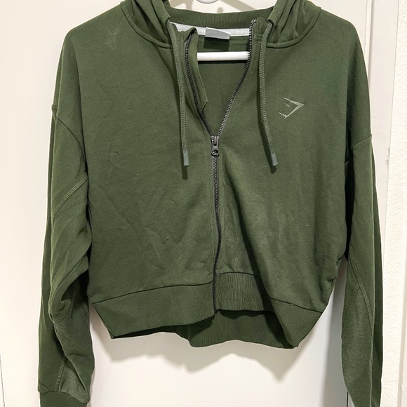 Gymshark Crop Zip Up.☘︎ ݁˖ - Picture 1 of 4